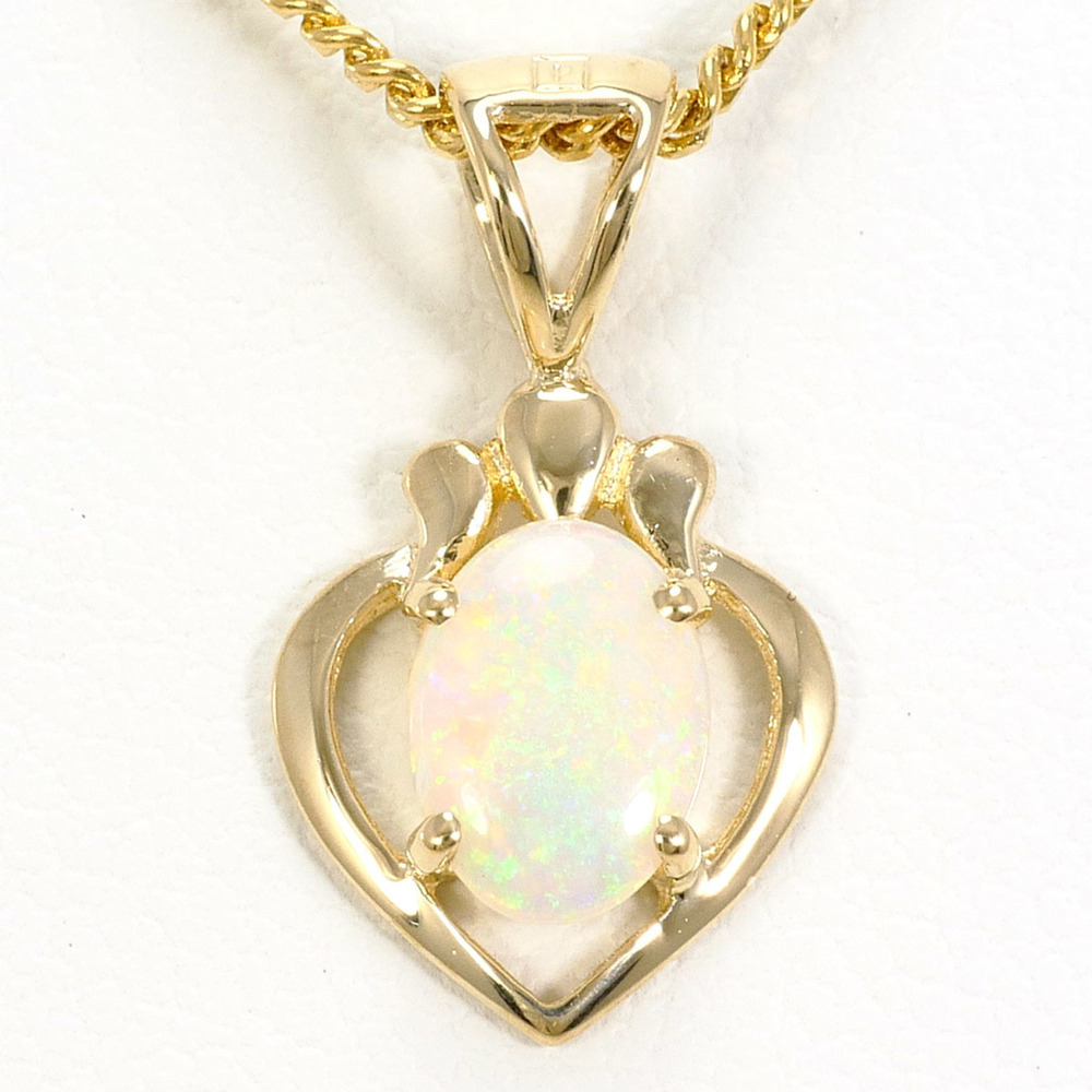 VINTAGE 14k Gold Opal Necklace